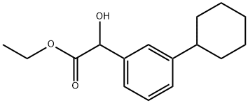 Ethyl 3-cyclohexyl-α-hydroxybenzeneacetate Structure