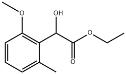 Ethyl α-hydroxy-2-methoxy-6-methylbenzeneacetate Structure