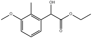 Ethyl α-hydroxy-3-methoxy-2-methylbenzeneacetate Structure