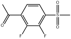 1-[2,3-Difluoro-4-(methylsulfonyl)phenyl]ethanone Structure