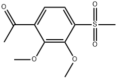 1-[2,3-Dimethoxy-4-(methylsulfonyl)phenyl]ethanone Structure