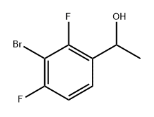 1-(3-Bromo-2,4-difluorophenyl)ethanol Structure