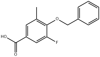 4-(benzyloxy)-3-fluoro-5-methylbenzoic acid Structure