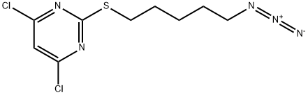 2-(5-Azidopentyl)thio-4,6-dichloropyrimidine Structure