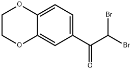 2,2-Dibromo-1-(2,3-dihydro-1,4-benzodioxin-6-yl)ethanone Structure