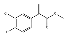 methyl 2-(3-chloro-4-fluorophenyl)prop-2-enoate Structure