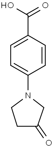 4-(3-oxopyrrolidin-1-yl)benzoic acid Structure