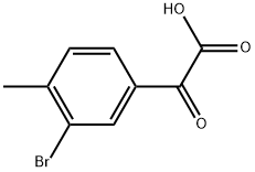 2-(3-bromo-4-methylphenyl)-2-oxoacetic acid Structure