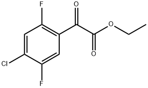 ethyl 2-(4-chloro-2,5-difluorophenyl)-2-oxoacetate Structure