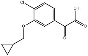 4-Chloro-3-(cyclopropylmethoxy)-α-oxobenzeneacetic acid Structure