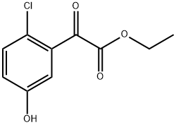 ethyl 2-(2-chloro-5-hydroxyphenyl)-2-oxoacetate Structure