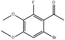 1-(6-Bromo-2-fluoro-3,4-dimethoxyphenyl)ethanone Structure