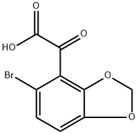 (5-Bromo-benzo[1,3]dioxol-4-yl)-oxo-acetic acid Structure