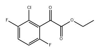 ethyl 2-(2-chloro-3,6-difluorophenyl)-2-oxoacetate Structure