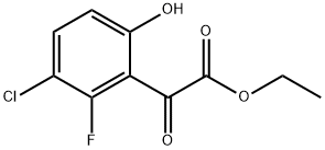 ethyl 2-(3-chloro-2-fluoro-6-hydroxyphenyl)-2-oxoacetate Structure