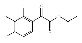 ethyl 2-(2,4-difluoro-3-methylphenyl)-2-oxoacetate 구조식 이미지