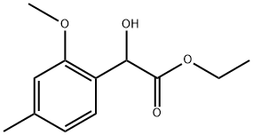 Ethyl α-hydroxy-2-methoxy-4-methylbenzeneacetate Structure