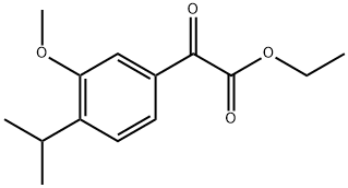 ethyl 2-(4-isopropyl-3-methoxyphenyl)-2-oxoacetate Structure