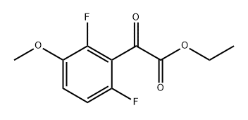 ethyl 2-(2,6-difluoro-3-methoxyphenyl)-2-oxoacetate 구조식 이미지