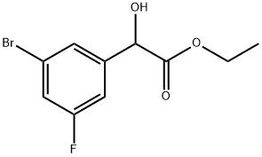 Ethyl 3-bromo-5-fluoro-α-hydroxybenzeneacetate Structure