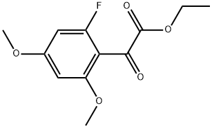 Ethyl 2-fluoro-4,6-dimethoxy-α-oxobenzeneacetate Structure