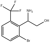 2-amino-2-[2-bromo-6-(trifluoromethyl)phenyl]ethan-1-ol Structure