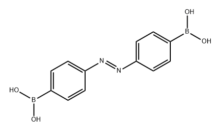 Boronic acid, 2,?2'-?(1,?2-?diazenediyldi-?4,?1-?phenylene)?bis- Structure