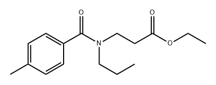 β-Alanine, N-(4-methylbenzoyl)-N-propyl-, ethyl ester 구조식 이미지