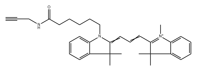 Cyanine3 alkyne Structure