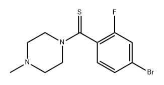 (4-Bromo-2-fluorophenyl)(4-methylpiperazin-1-yl)methanethione Structure