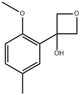 3-(2-methoxy-5-methylphenyl)oxetan-3-ol Structure