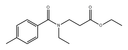 β-Alanine, N-ethyl-N-(4-methylbenzoyl)-, ethyl ester 구조식 이미지