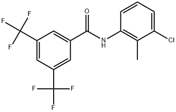 N-(3-Chloro-2-methylphenyl)-3,5-bis(trifluoromethyl)benzamide Structure