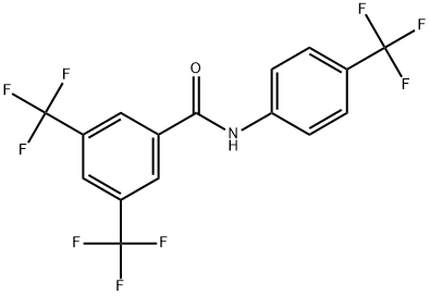 3,5-Bis(trifluoromethyl)-N-[4-(trifluoromethyl)phenyl]benzamide Structure