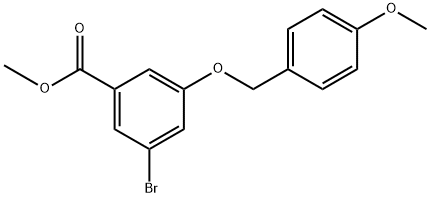 methyl 3-bromo-5-((4-methoxybenzyl)oxy)benzoate Structure