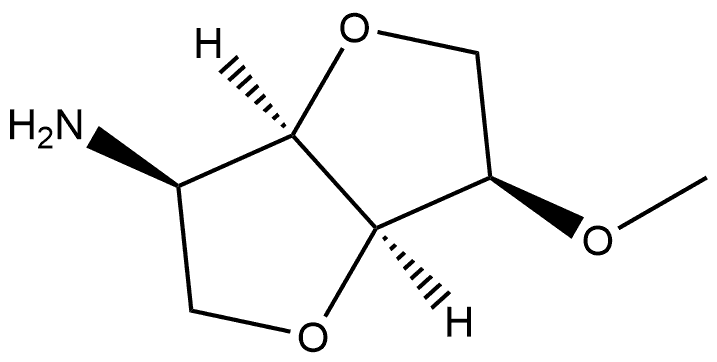 D-Mannitol, 2-amino-1,4:3,6-dianhydro-2-deoxy-5-O-methyl- Structure