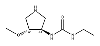 1-ethyl-3-[(3R,4R)-4-methoxypyrrolidin-3-yl]urea Structure