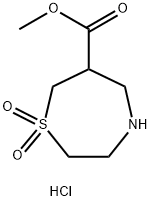 methyl 1,1-dioxo-1lambda6,4-thiazepane-6-carboxylate hydrochloride 구조식 이미지