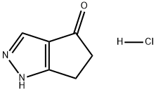 4(1H)-Cyclopentapyrazolone, 5,6-dihydro-, hydrochloride (1:1) Structure