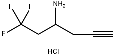 1,1,1-trifluorohex-5-yn-3-amine hydrochloride Structure
