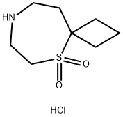 5lambda6-thia-8-azaspiro[3.6]decane-5,5-dione hydrochloride Structure