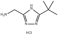 (5-tert-butyl-1H-1,2,4-triazol-3-yl)methanamine hydrochloride 구조식 이미지