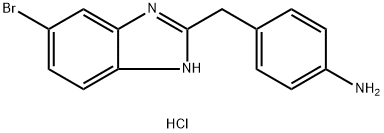 4-[(6-bromo-1H-1,3-benzodiazol-2-yl)methyl]aniline dihydrochloride Structure