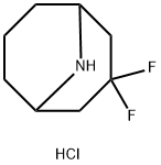 3,3-difluoro-9-azabicyclo[3.3.1]nonane hydrochloride Structure