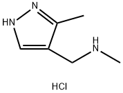 methyl[(3-methyl-1H-pyrazol-4-yl)methyl]amine dihydrochloride Structure