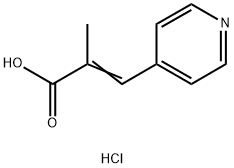 2-methyl-3-(pyridin-4-yl)prop-2-enoic acid hydrochloride Structure