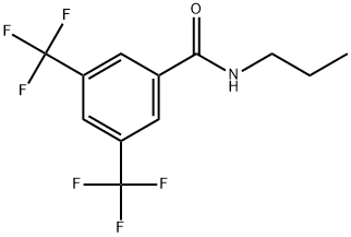 Benzamide, N-propyl-3,5-bis(trifluoromethyl)- Structure