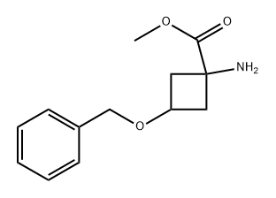 methyl 1-amino-3-benzyloxy-cyclobutanecarboxylate Structure