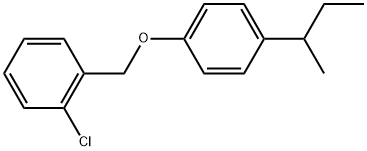 1-Chloro-2-[[4-(1-methylpropyl)phenoxy]methyl]benzene Structure