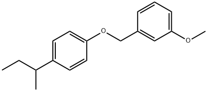 1-Methoxy-3-[[4-(1-methylpropyl)phenoxy]methyl]benzene Structure